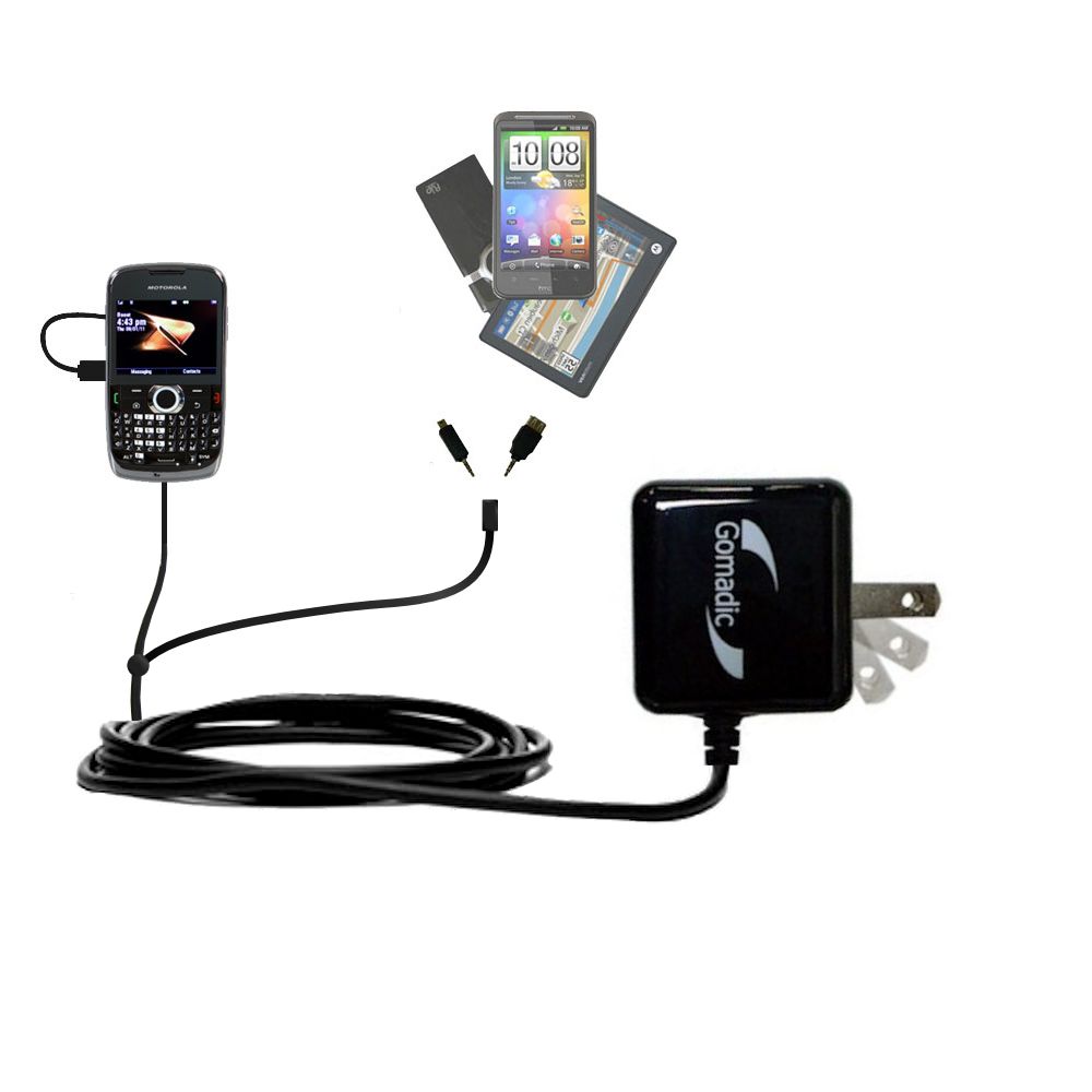 Double Wall Home Charger with tips including compatible with the Motorola Theory