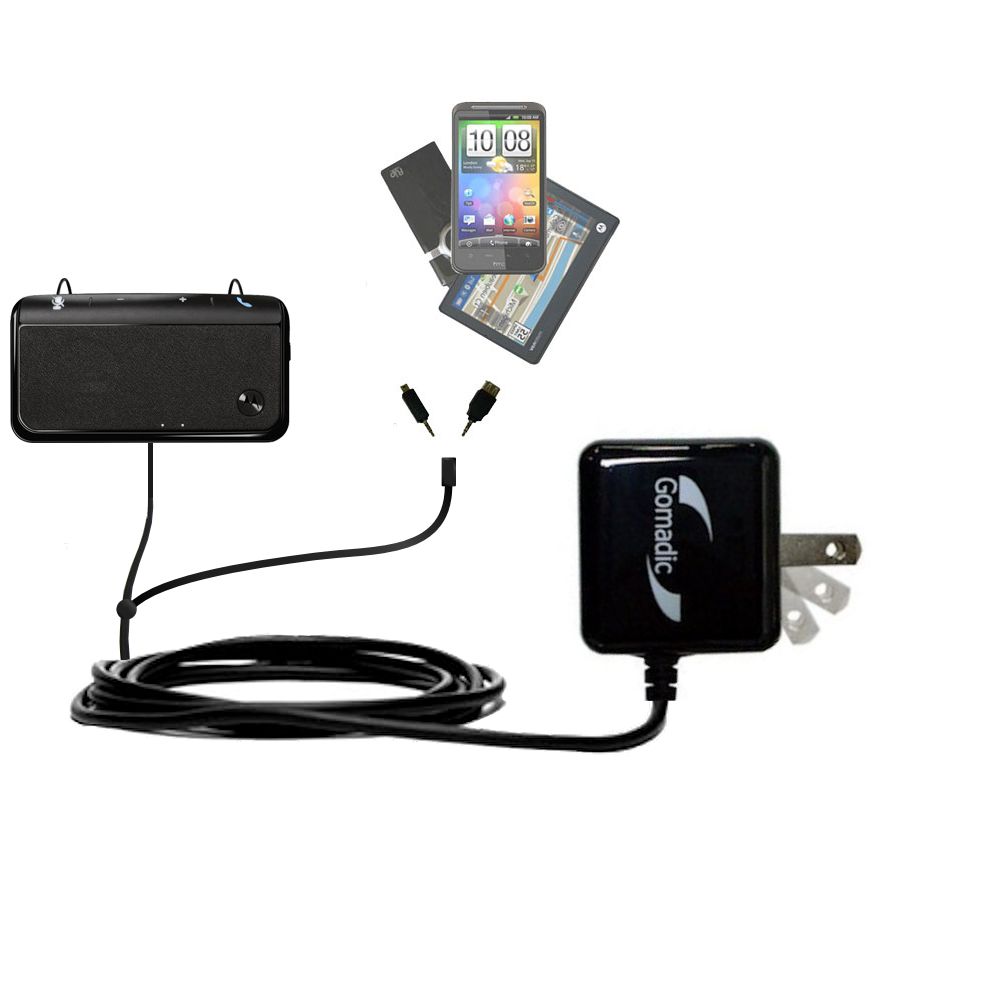 Double Wall Home Charger with tips including compatible with the Motorola TX500 89494N