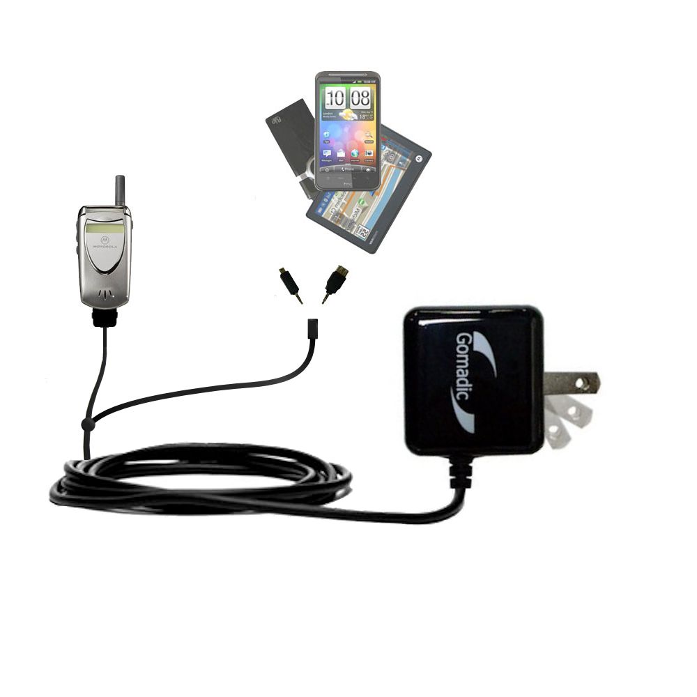 Double Wall Home Charger with tips including compatible with the Motorola V60v