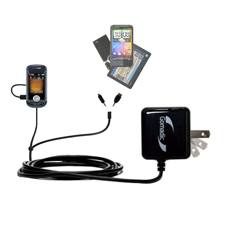 Double Wall Home Charger with tips including compatible with the Motorola ZN4