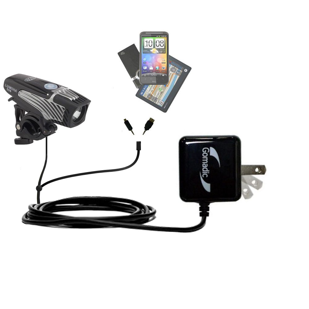Double Wall Home Charger with tips including compatible with the Nite Rider Lumina 350 / 550