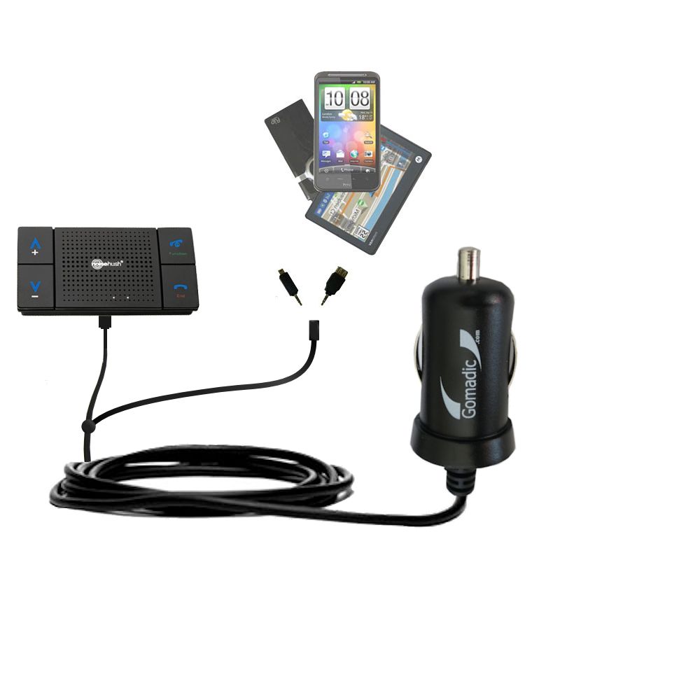 mini Double Car Charger with tips including compatible with the NoiseHush N600