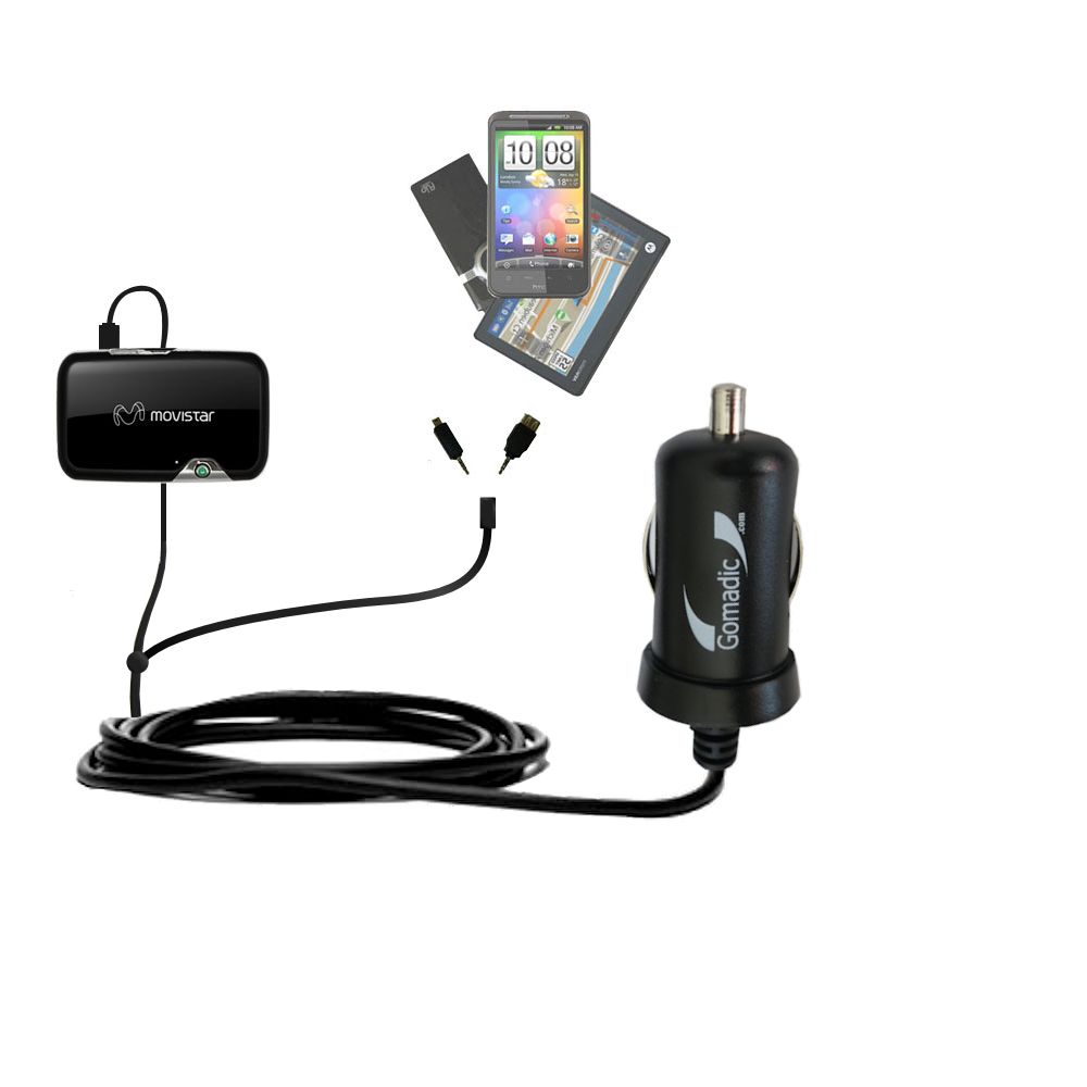 mini Double Car Charger with tips including compatible with the Novatel Mifi 2352