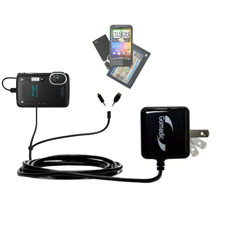 Double Wall Home Charger with tips including compatible with the Olympus Tough TG-630