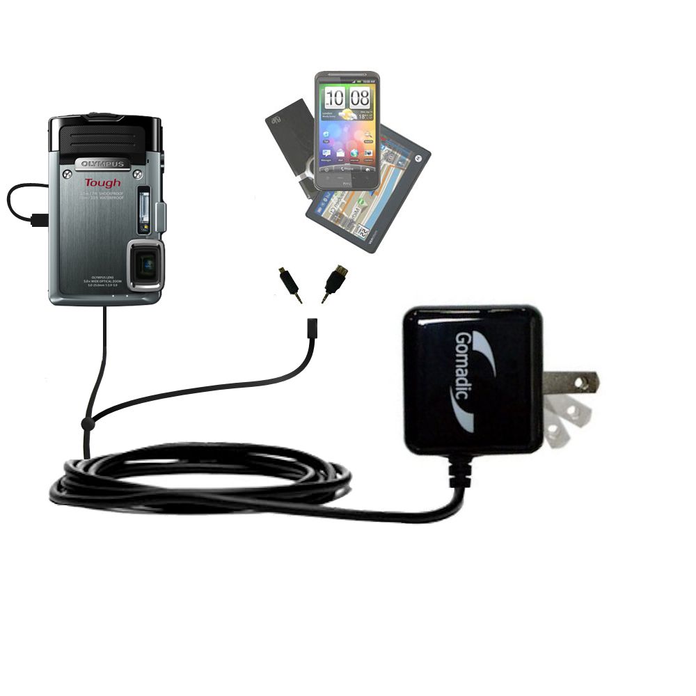 Double Wall Home Charger with tips including compatible with the Olympus Tough TG-830