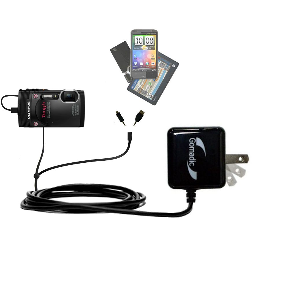 Double Wall Home Charger with tips including compatible with the Olympus Tough TG-850