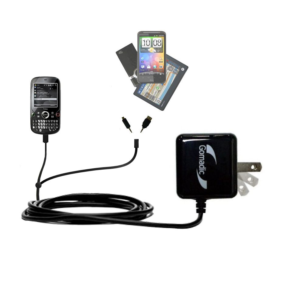 Double Wall Home Charger with tips including compatible with the Palm Palm Treo Pro