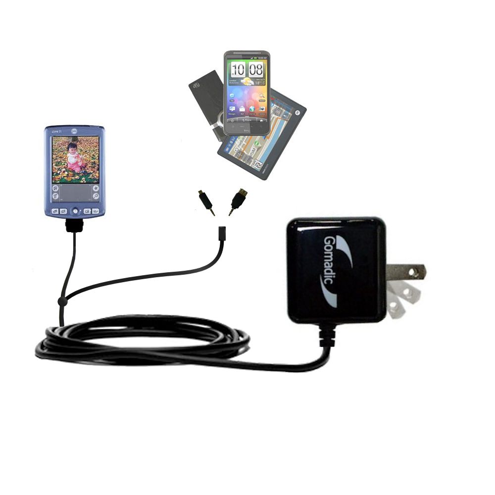 Double Wall Home Charger with tips including compatible with the Palm palm Zire 71