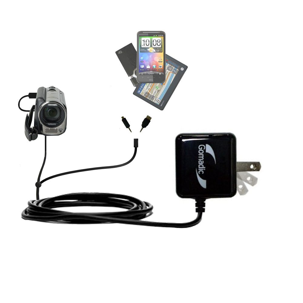 Double Wall Home Charger with tips including compatible with the Panasonic SDR-H85 Video Camera
