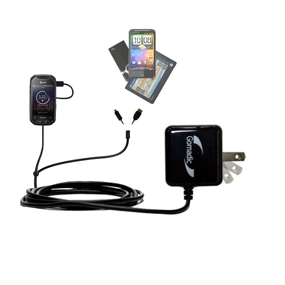 Double Wall Home Charger with tips including compatible with the Pantech Crossover