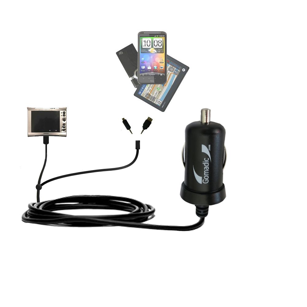 mini Double Car Charger with tips including compatible with the Philips GoGear SA4416