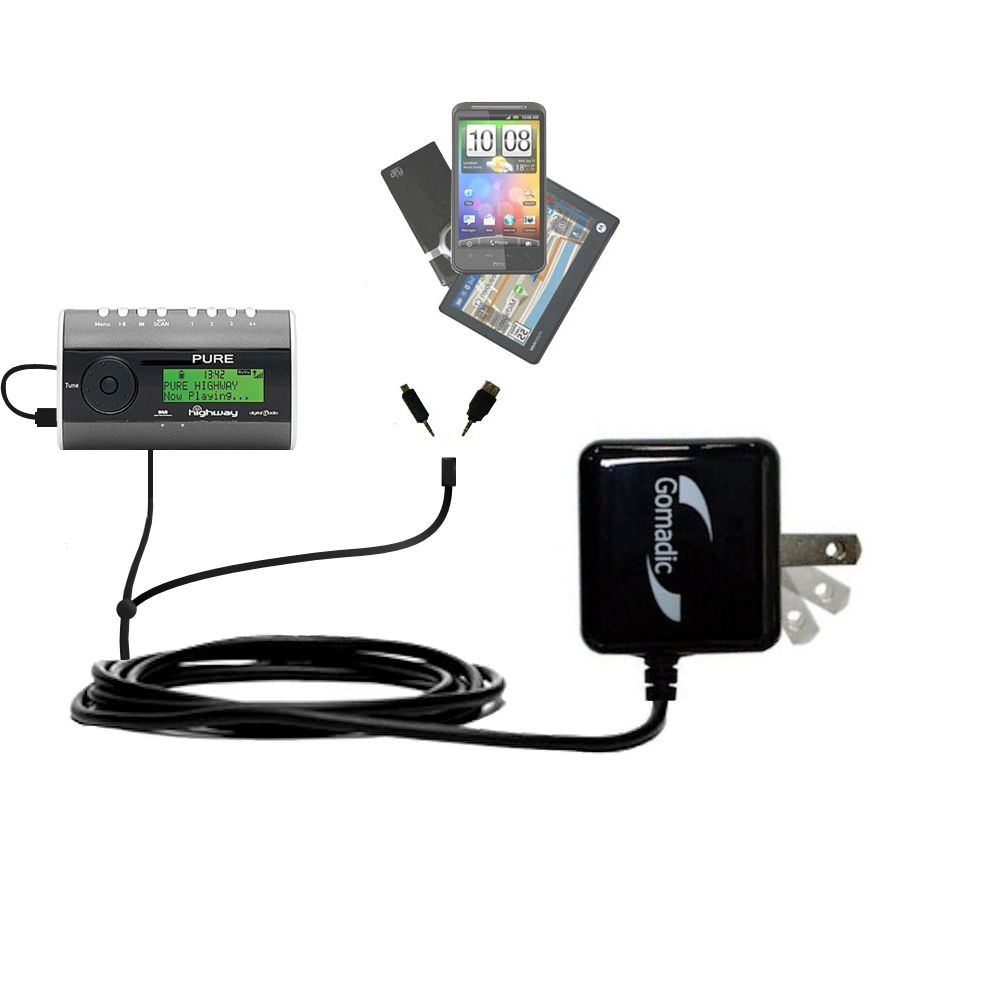Double Wall Home Charger with tips including compatible with the PURE Highway