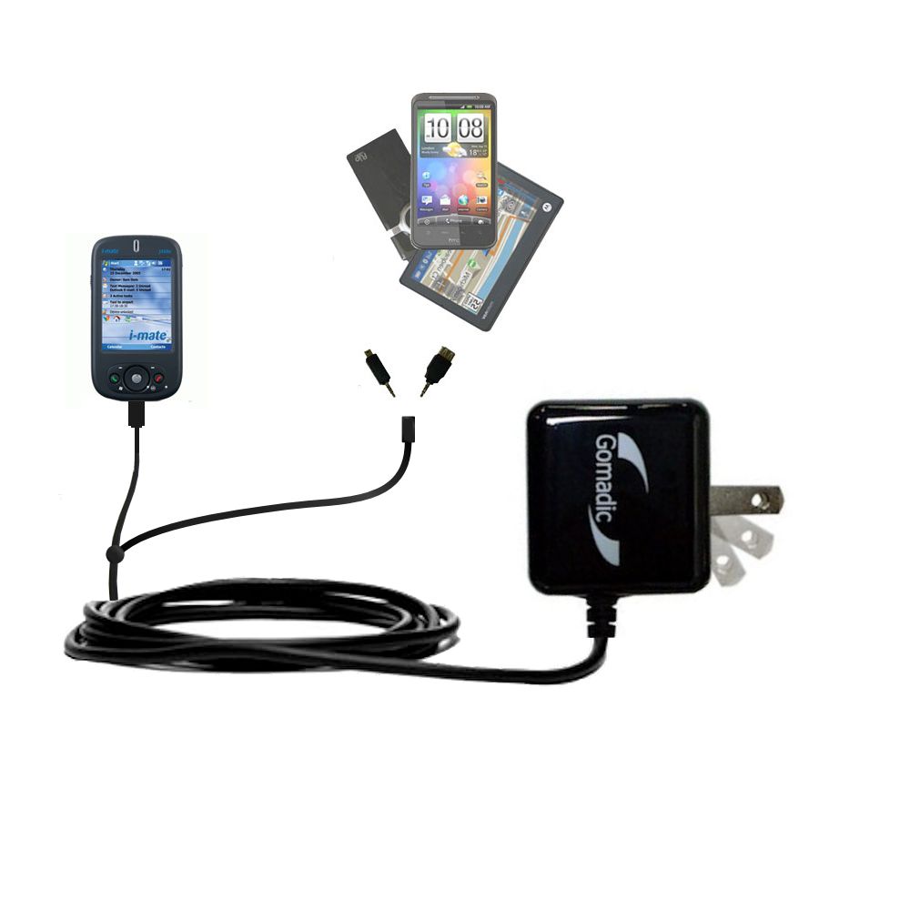 Double Wall Home Charger with tips including compatible with the Qtek S200