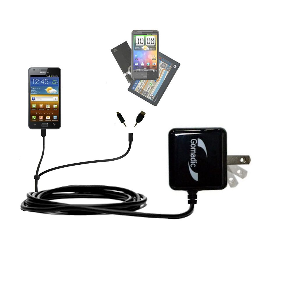 Double Wall Home Charger with tips including compatible with the Samsung 19100
