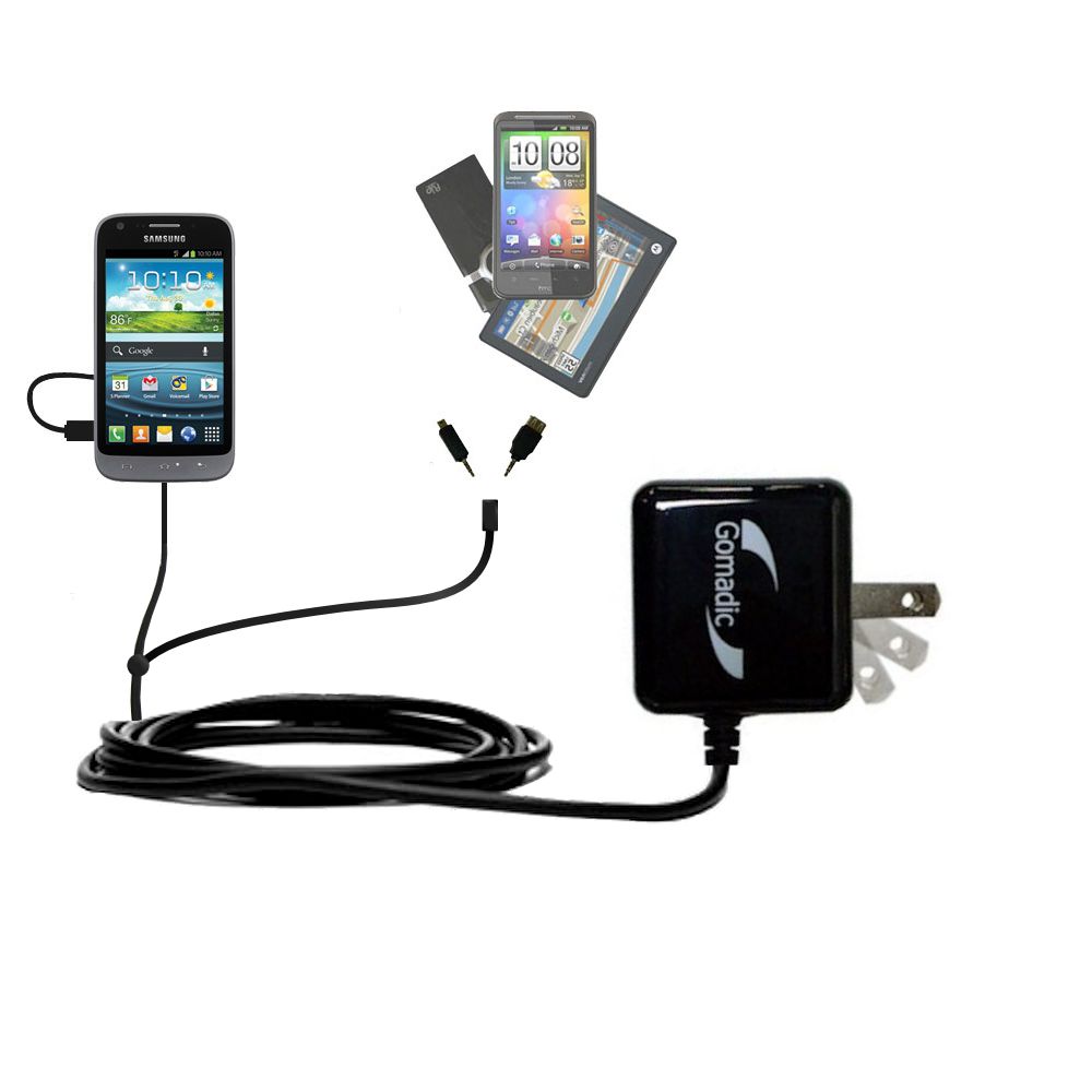 Double Wall Home Charger with tips including compatible with the Samsung 4G LTE