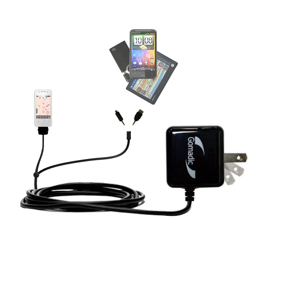Double Wall Home Charger with tips including compatible with the Samsung A220