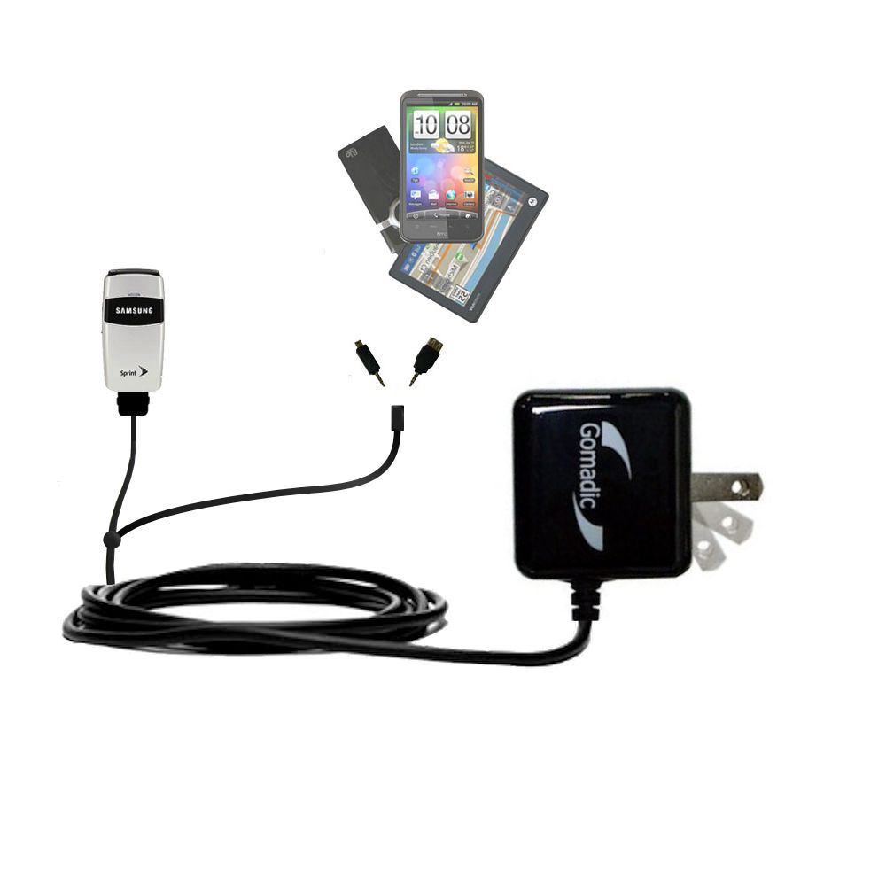 Double Wall Home Charger with tips including compatible with the Samsung A420