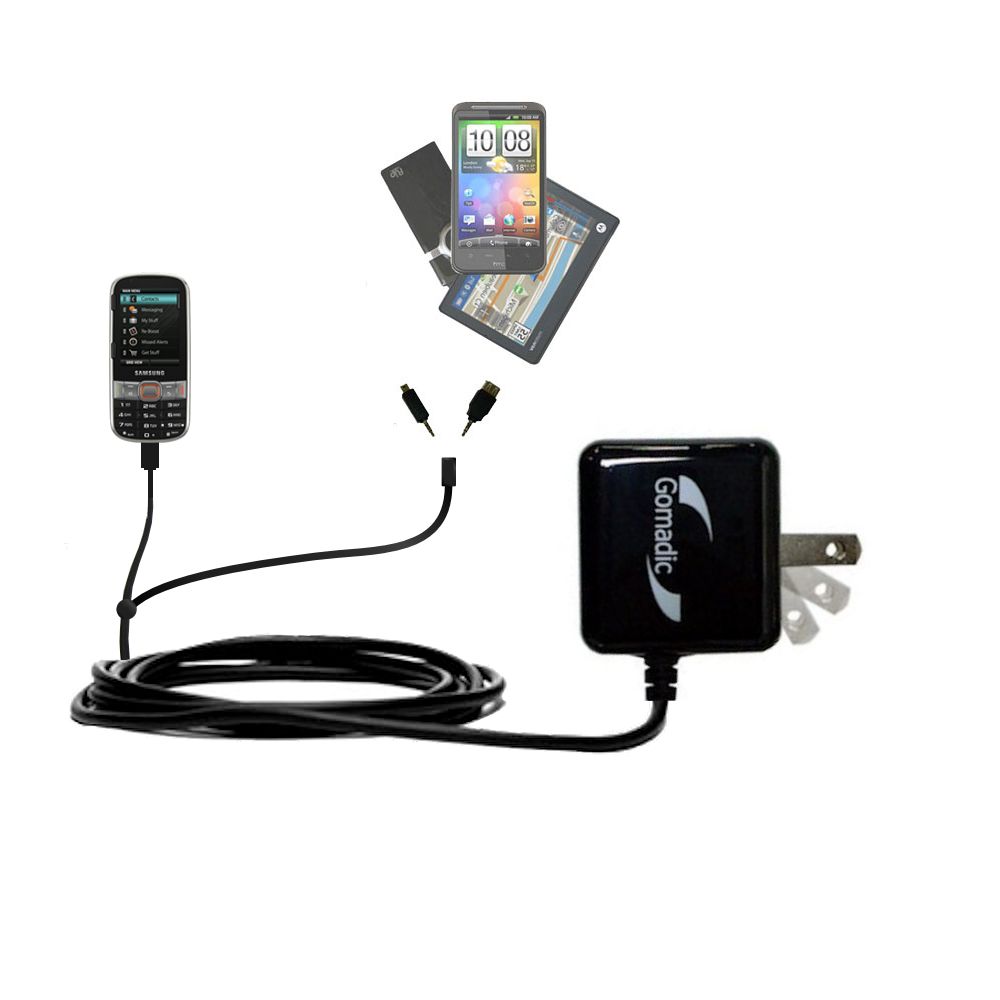 Double Wall Home Charger with tips including compatible with the Samsung Array