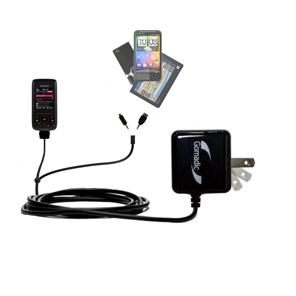 Double Wall Home Charger with tips including compatible with the Samsung Blast