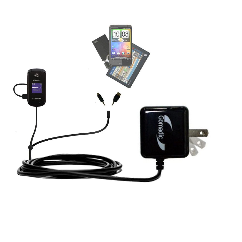 Double Wall Home Charger with tips including compatible with the Samsung Contour