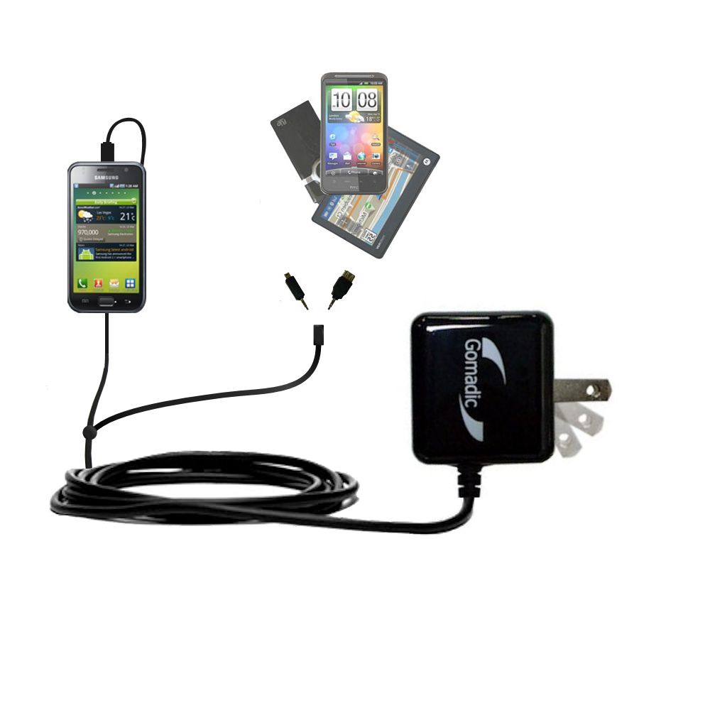 Double Wall Home Charger with tips including compatible with the Samsung Epic 4G