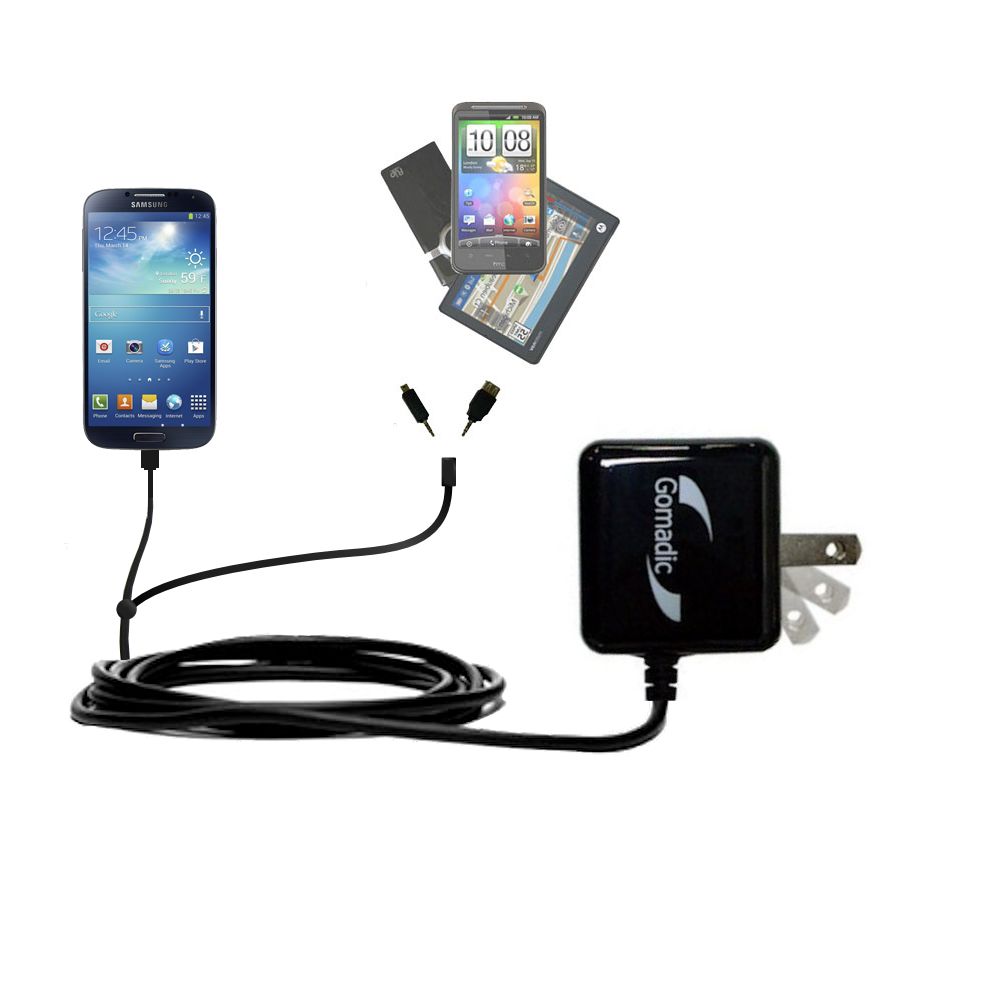 Double Wall Home Charger with tips including compatible with the Samsung Galaxy S4