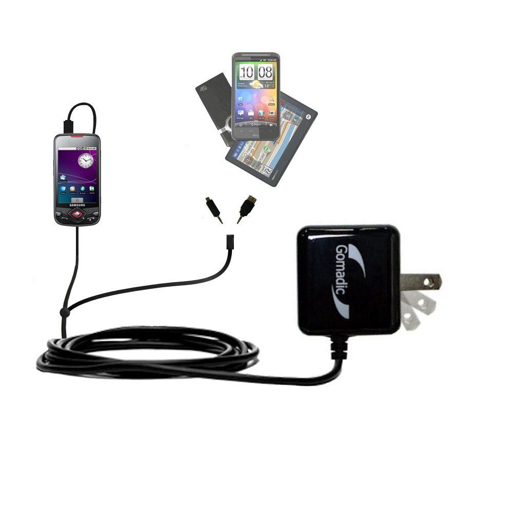 Double Wall Home Charger with tips including compatible with the Samsung GT-I5700