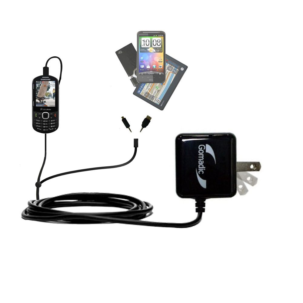 Double Wall Home Charger with tips including compatible with the Samsung SCH-r570