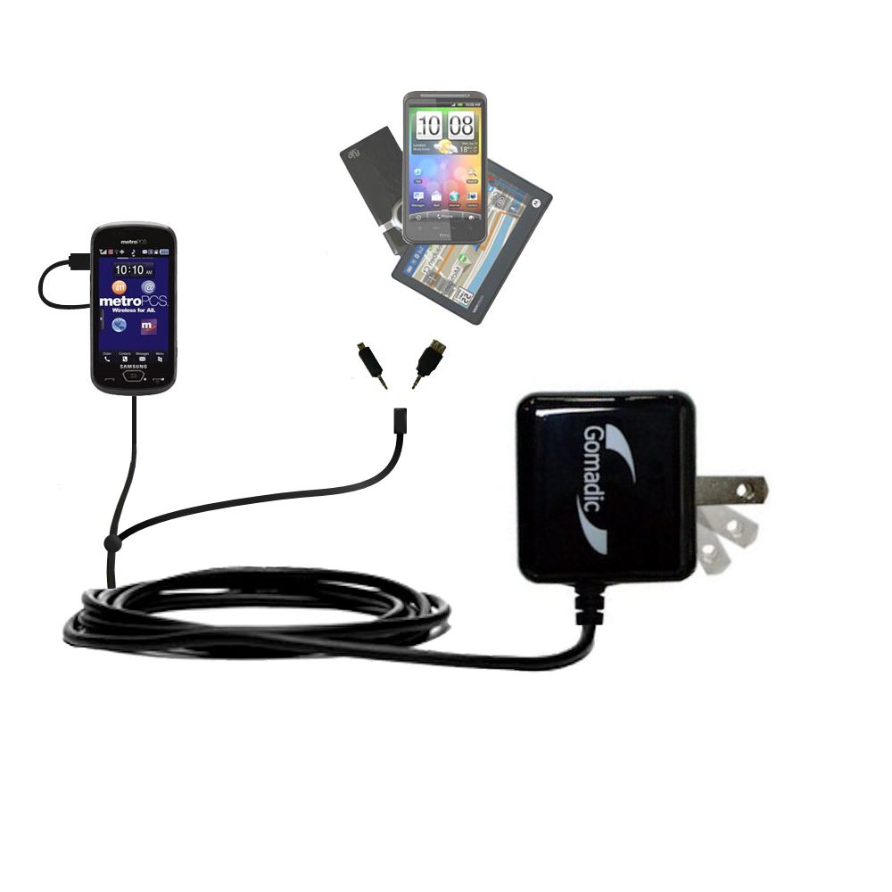 Double Wall Home Charger with tips including compatible with the Samsung SCH-R900