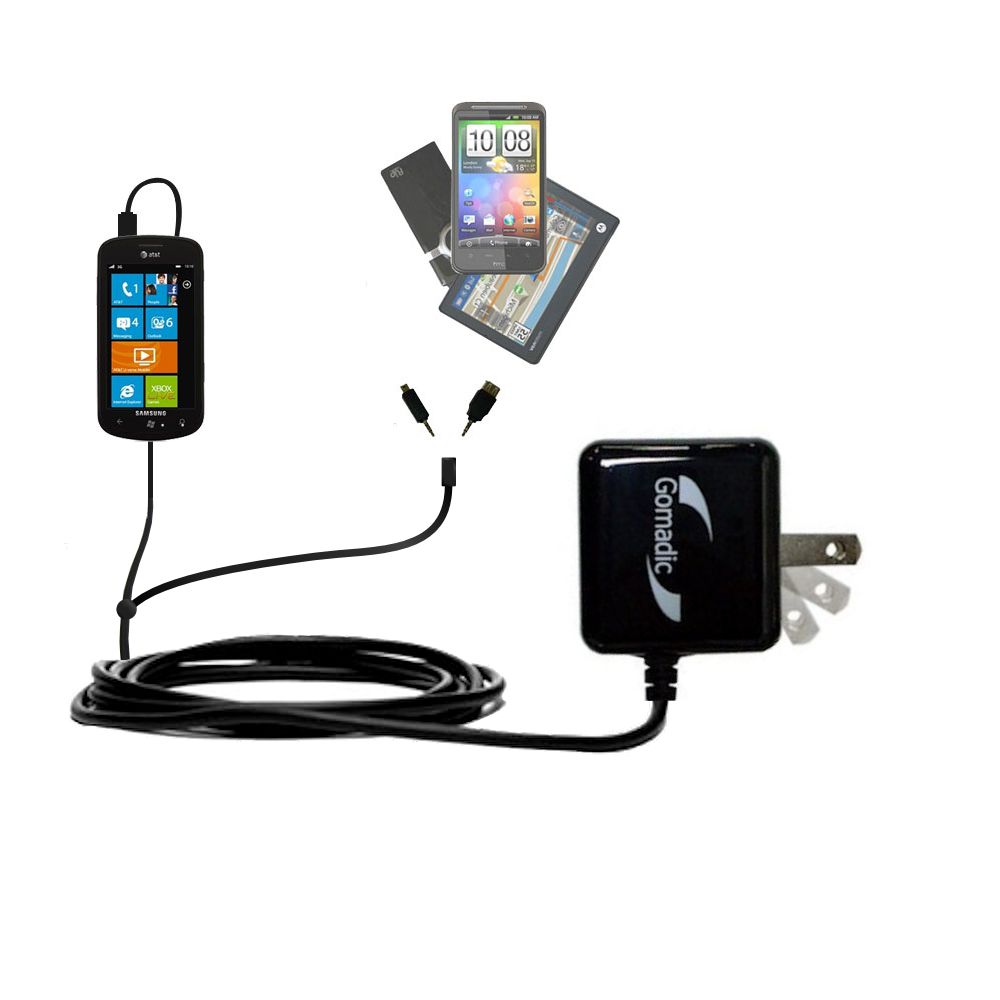 Double Wall Home Charger with tips including compatible with the Samsung SGH-i916