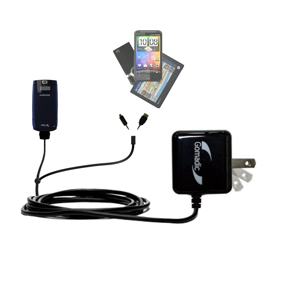 Double Wall Home Charger with tips including compatible with the Samsung SPH-A513