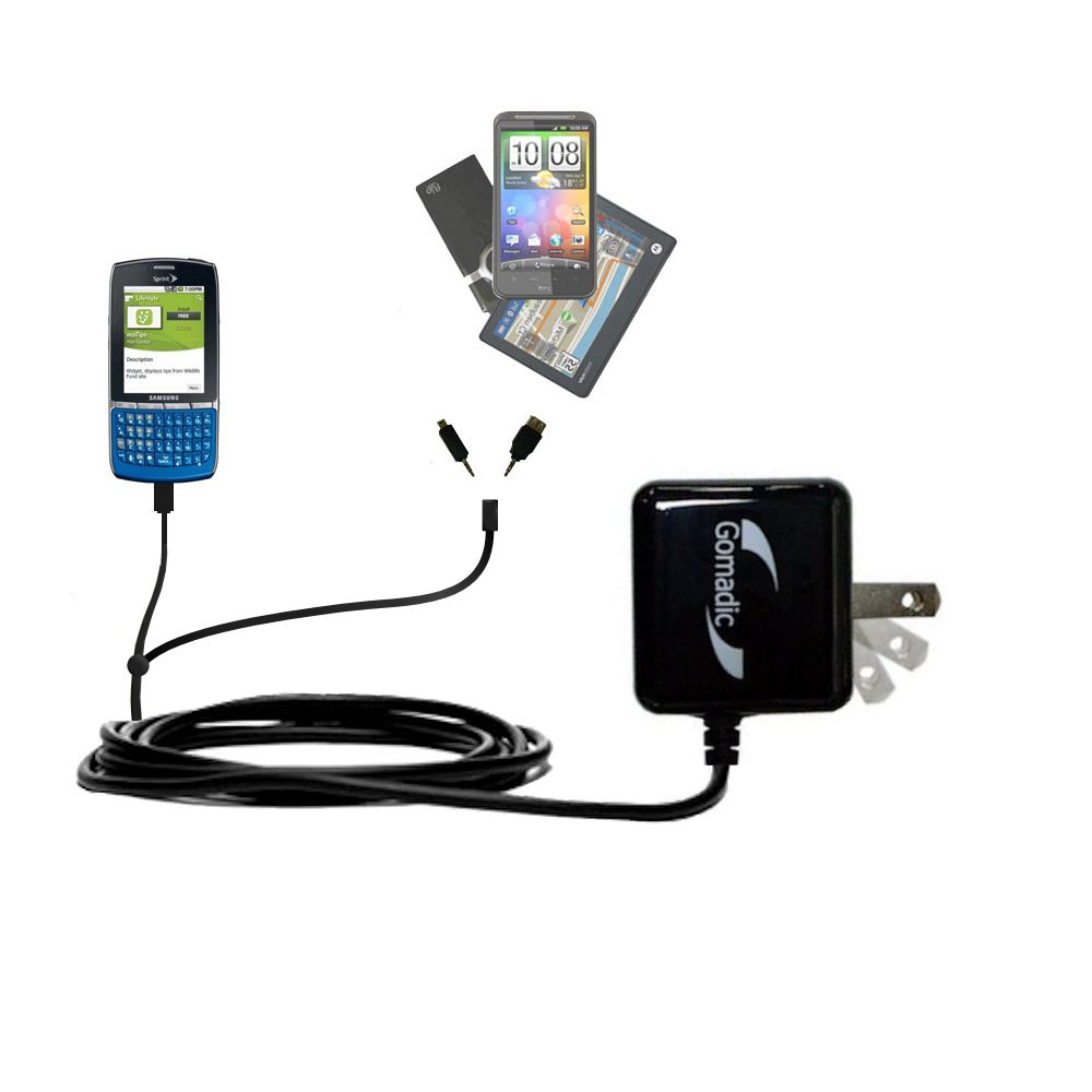 Double Wall Home Charger with tips including compatible with the Samsung SPH-M580
