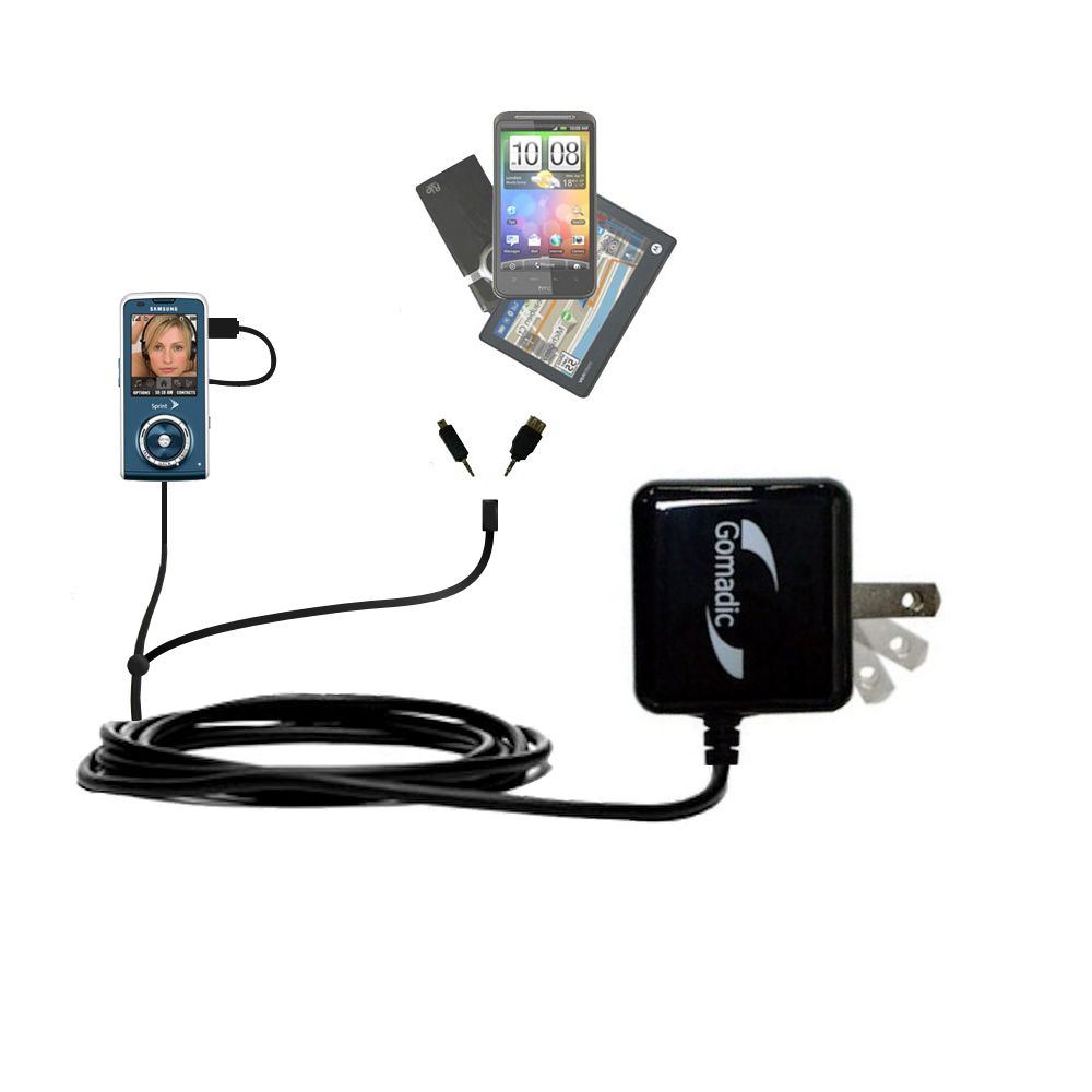 Double Wall Home Charger with tips including compatible with the Samsung SPH-M630