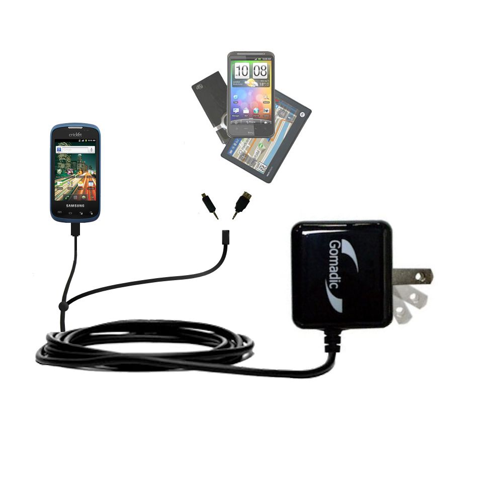 Double Wall Home Charger with tips including compatible with the Samsung Transfix