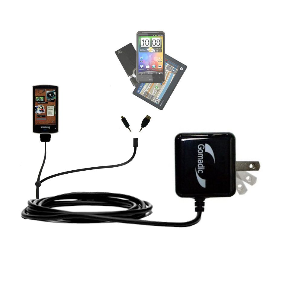 Double Wall Home Charger with tips including compatible with the Samsung YP-M1