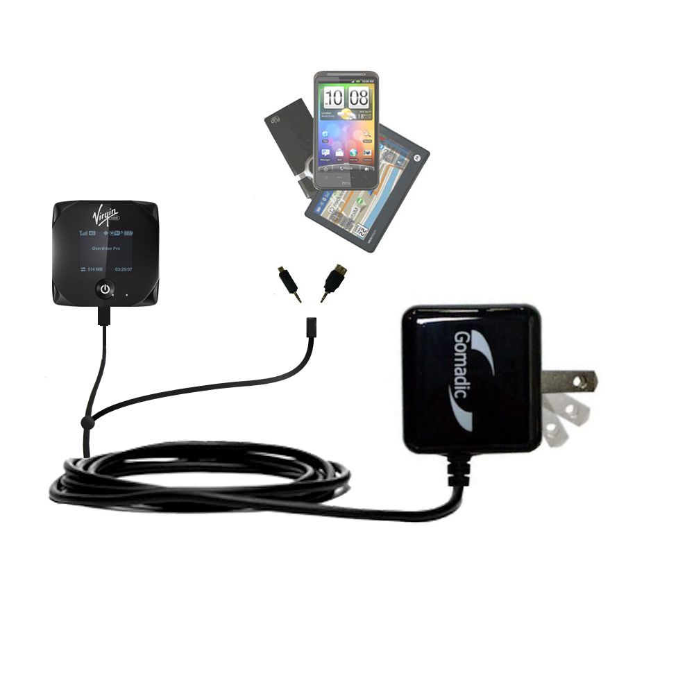 Double Wall Home Charger with tips including compatible with the Sierra Wireless Overdrive Pro