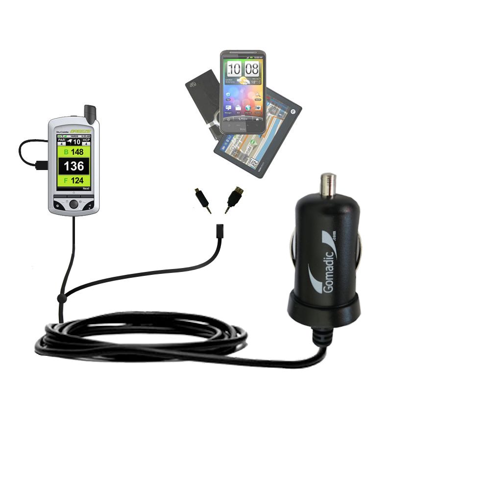 mini Double Car Charger with tips including compatible with the SkyGolf Breeze