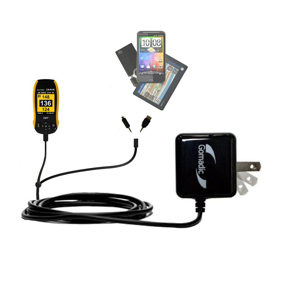 Double Wall Home Charger with tips including compatible with the SkyGolf SkyCaddie GIMME