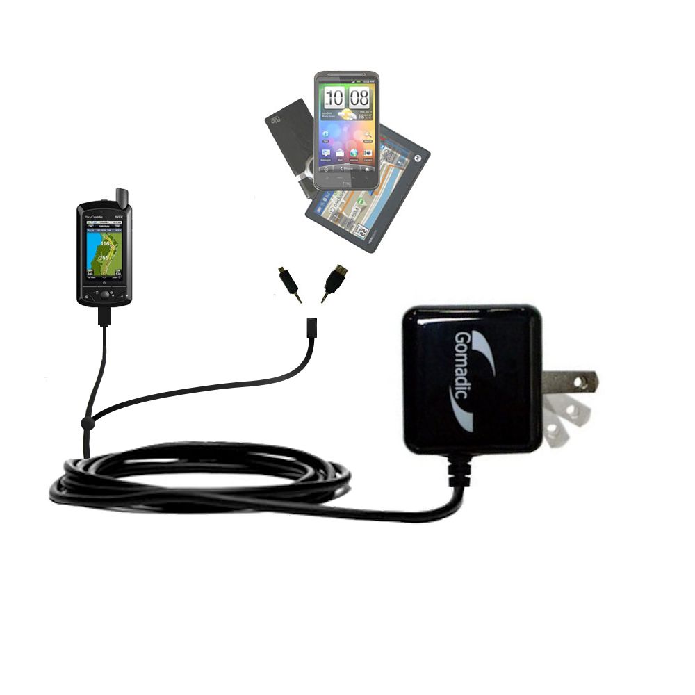 Double Wall Home Charger with tips including compatible with the SkyGolf SkyCaddie SG2 USB
