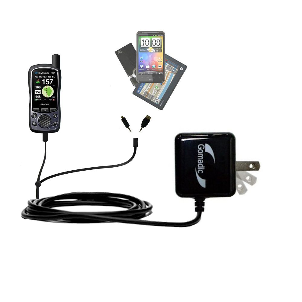 Double Wall Home Charger with tips including compatible with the SkyGolf SkyCaddie SG5