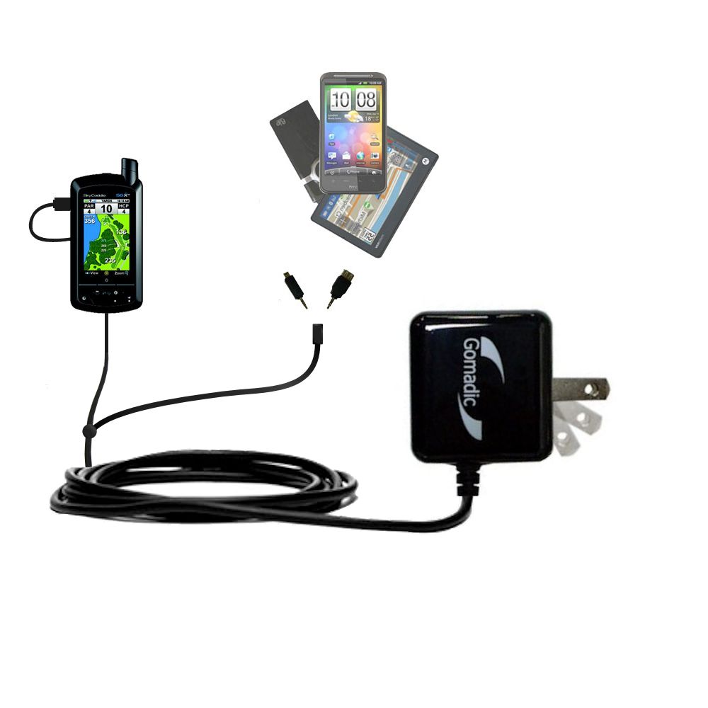 Double Wall Home Charger with tips including compatible with the SkyGolf SkyCaddie SGXw