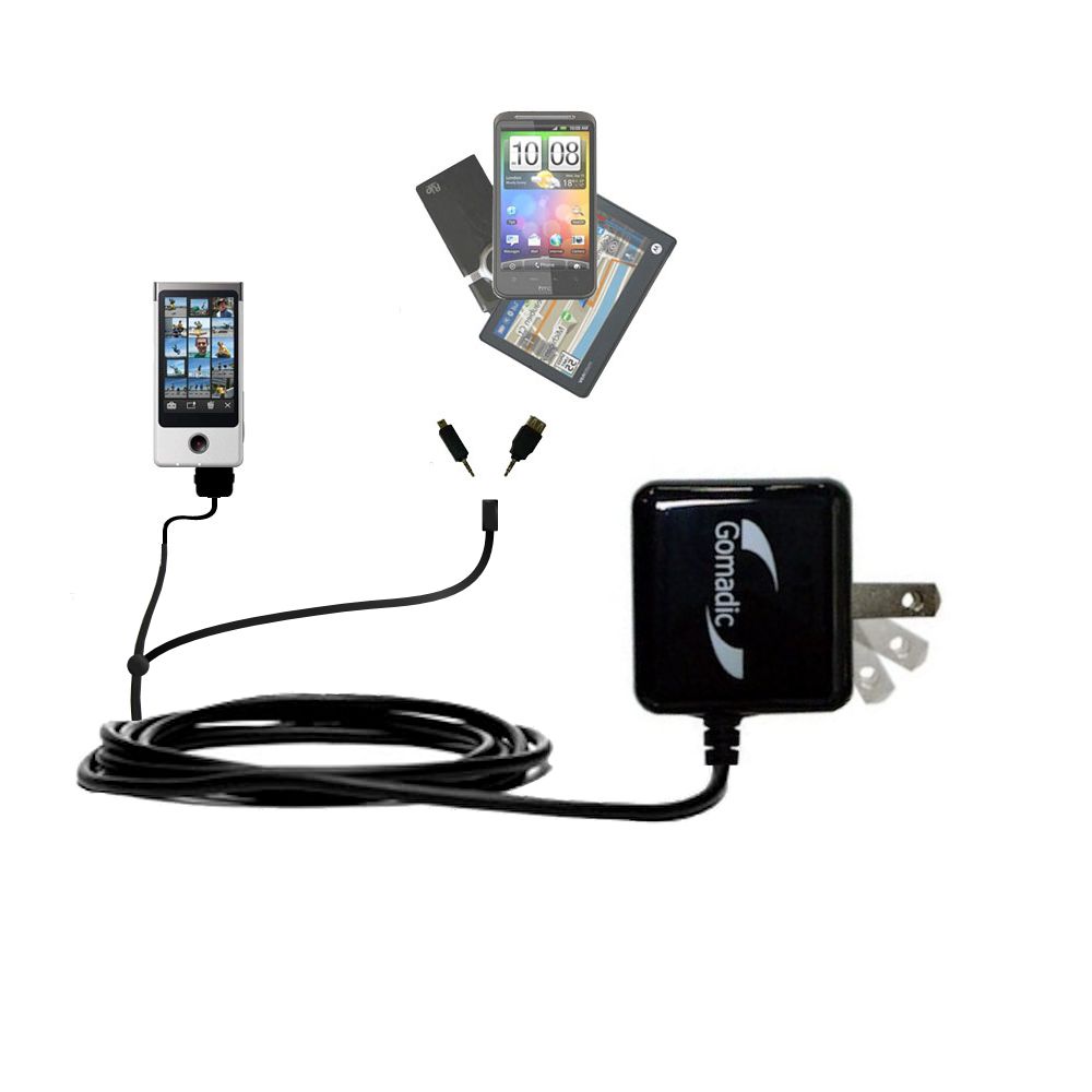 Double Wall Home Charger with tips including compatible with the Sony Bloggie Touch MHS-TS10
