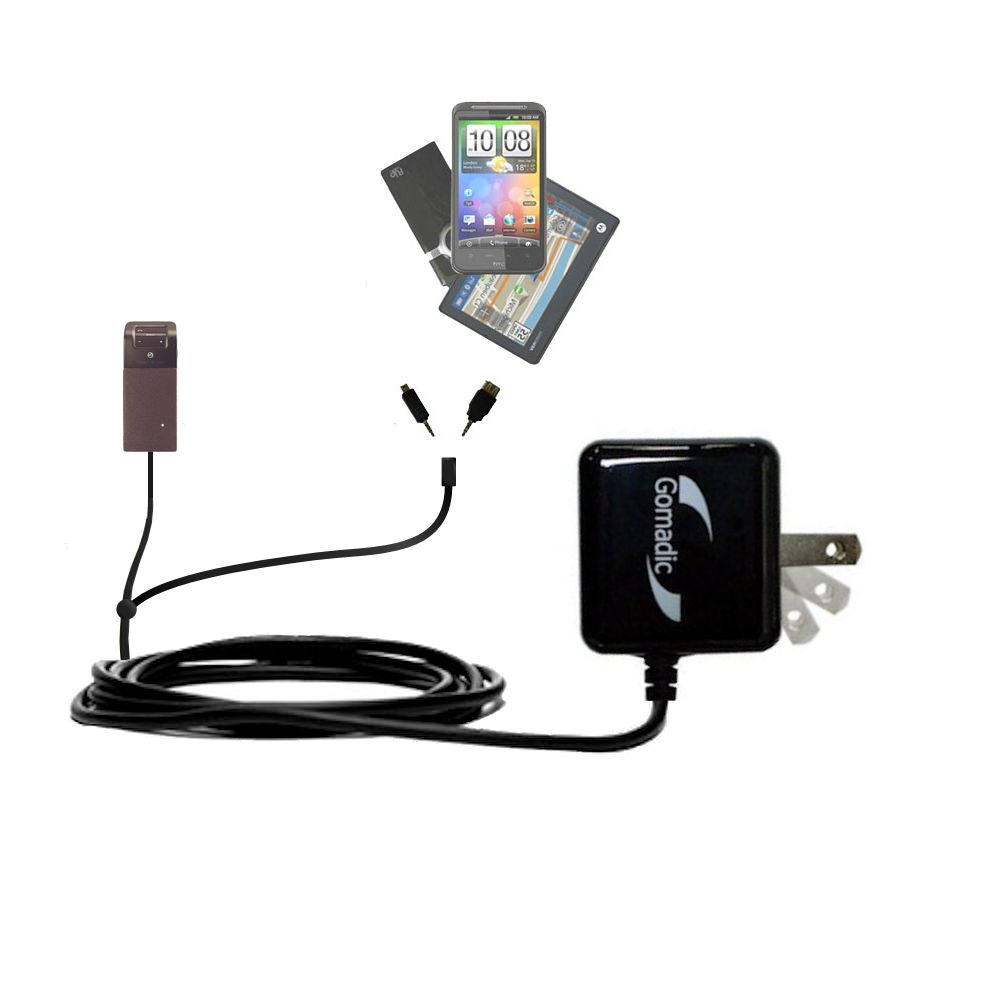 Double Wall Home Charger with tips including compatible with the Sony Ericsson HCB-105
