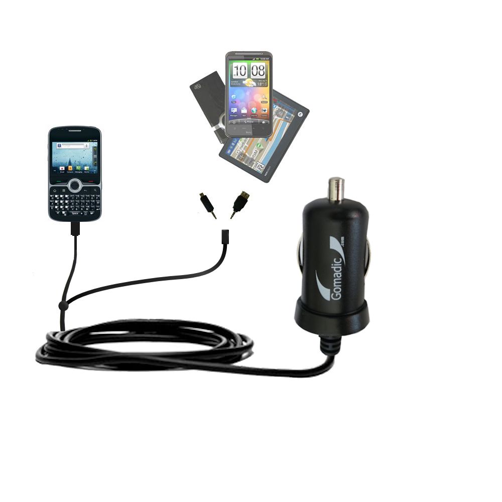 mini Double Car Charger with tips including compatible with the Sprint Express