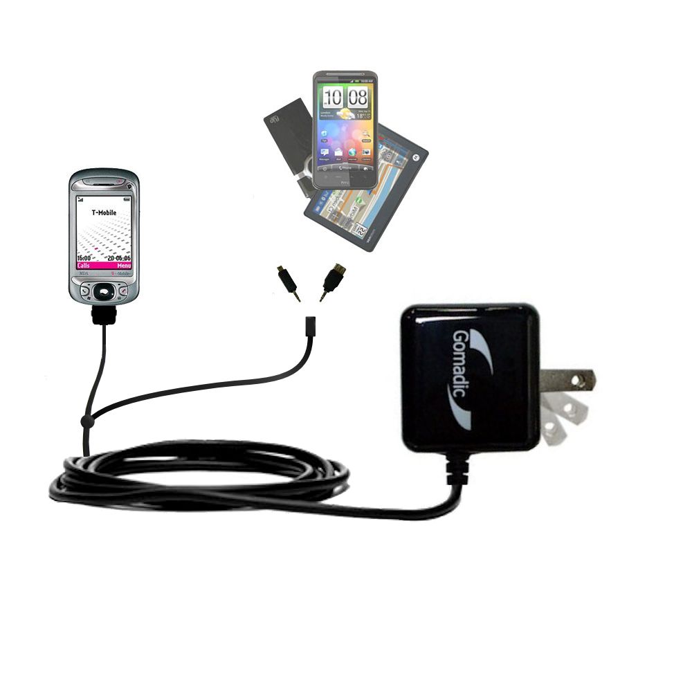 Double Wall Home Charger with tips including compatible with the T-Mobile MDA II