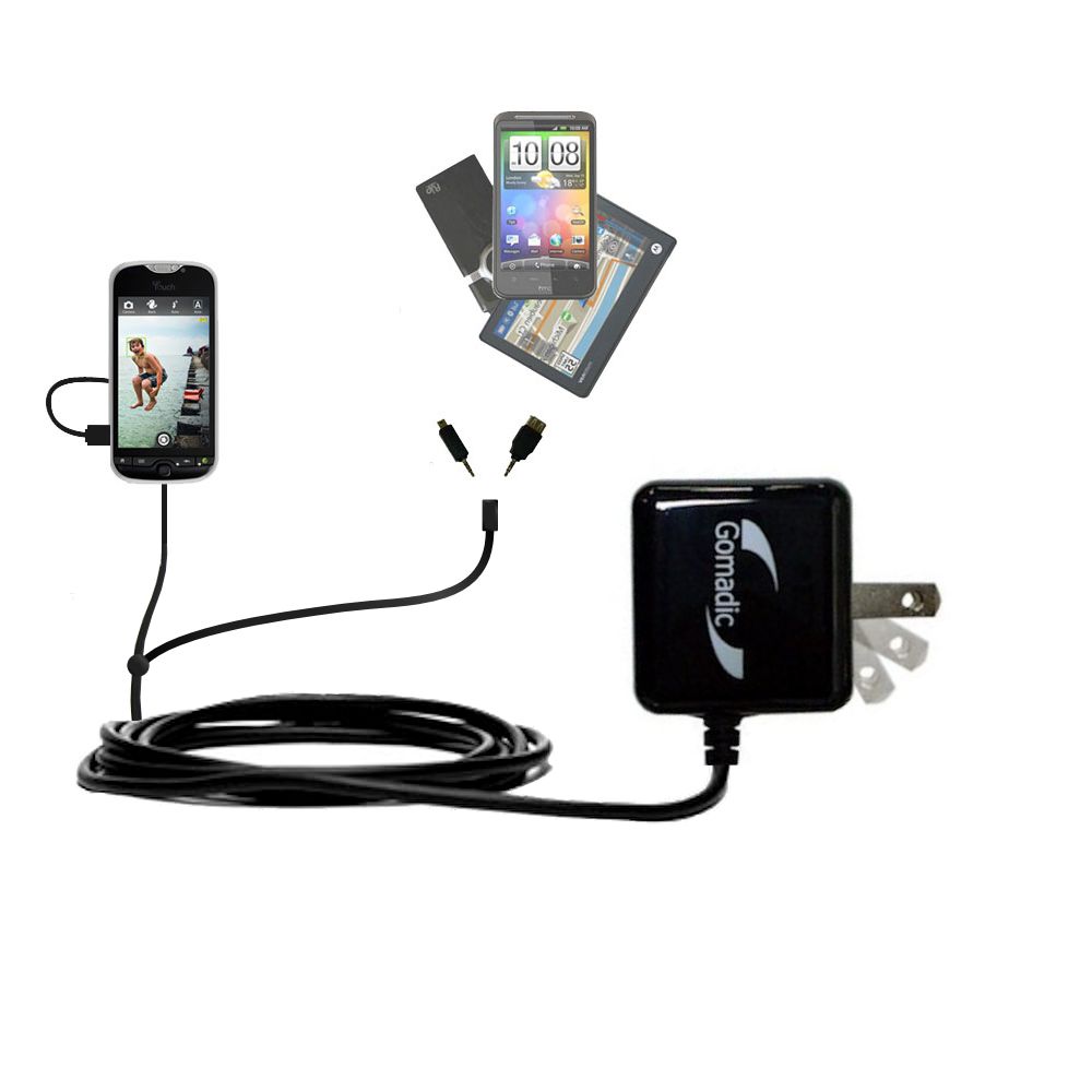 Double Wall Home Charger with tips including compatible with the T-Mobile myTouch 4G