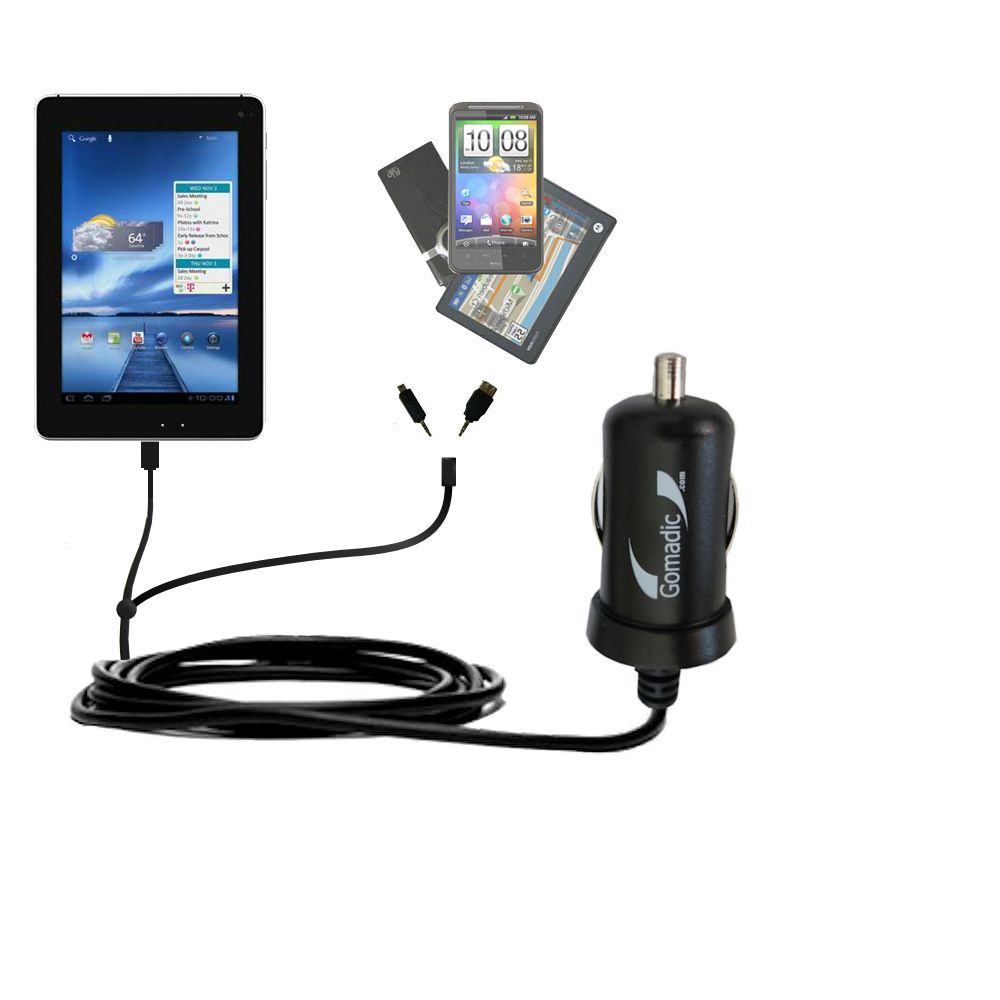 mini Double Car Charger with tips including compatible with the T-Mobile Springboard