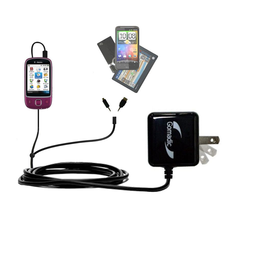 Double Wall Home Charger with tips including compatible with the T-Mobile Tap