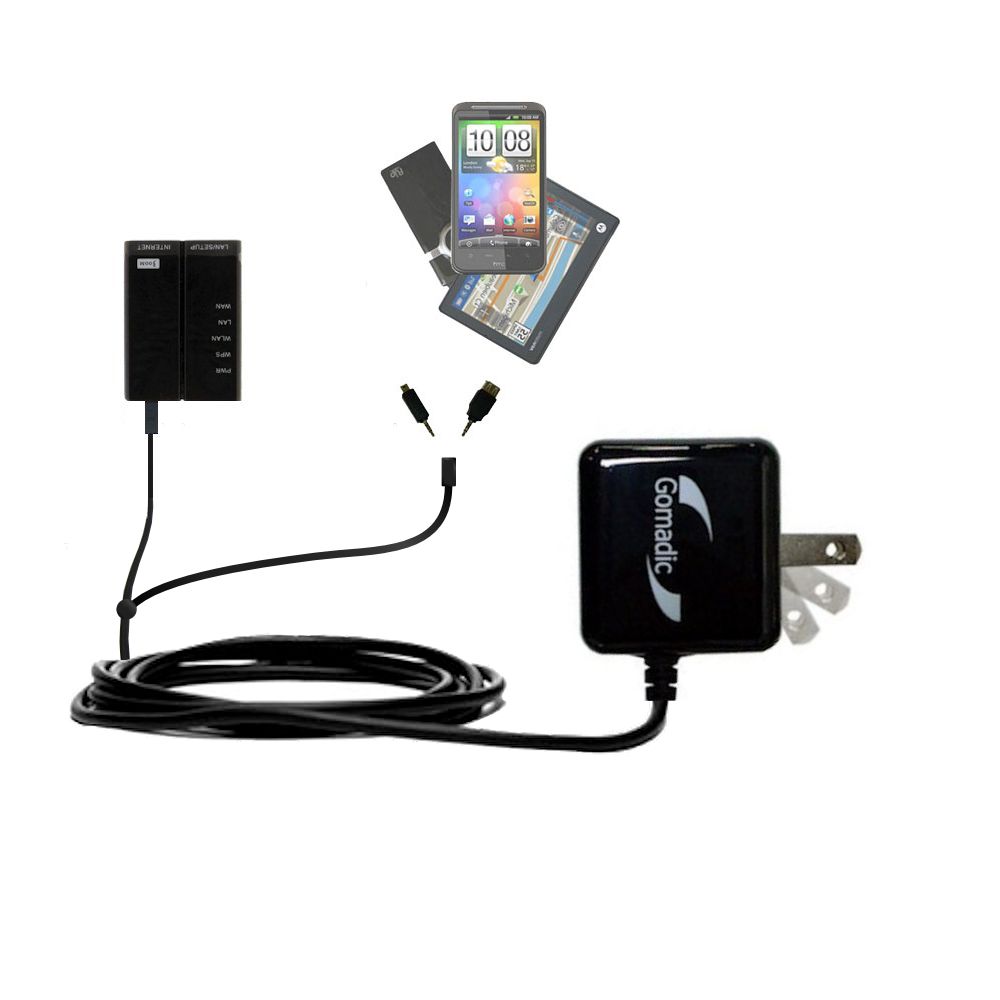 Double Wall Home Charger with tips including compatible with the Timetec 300M Portable Router