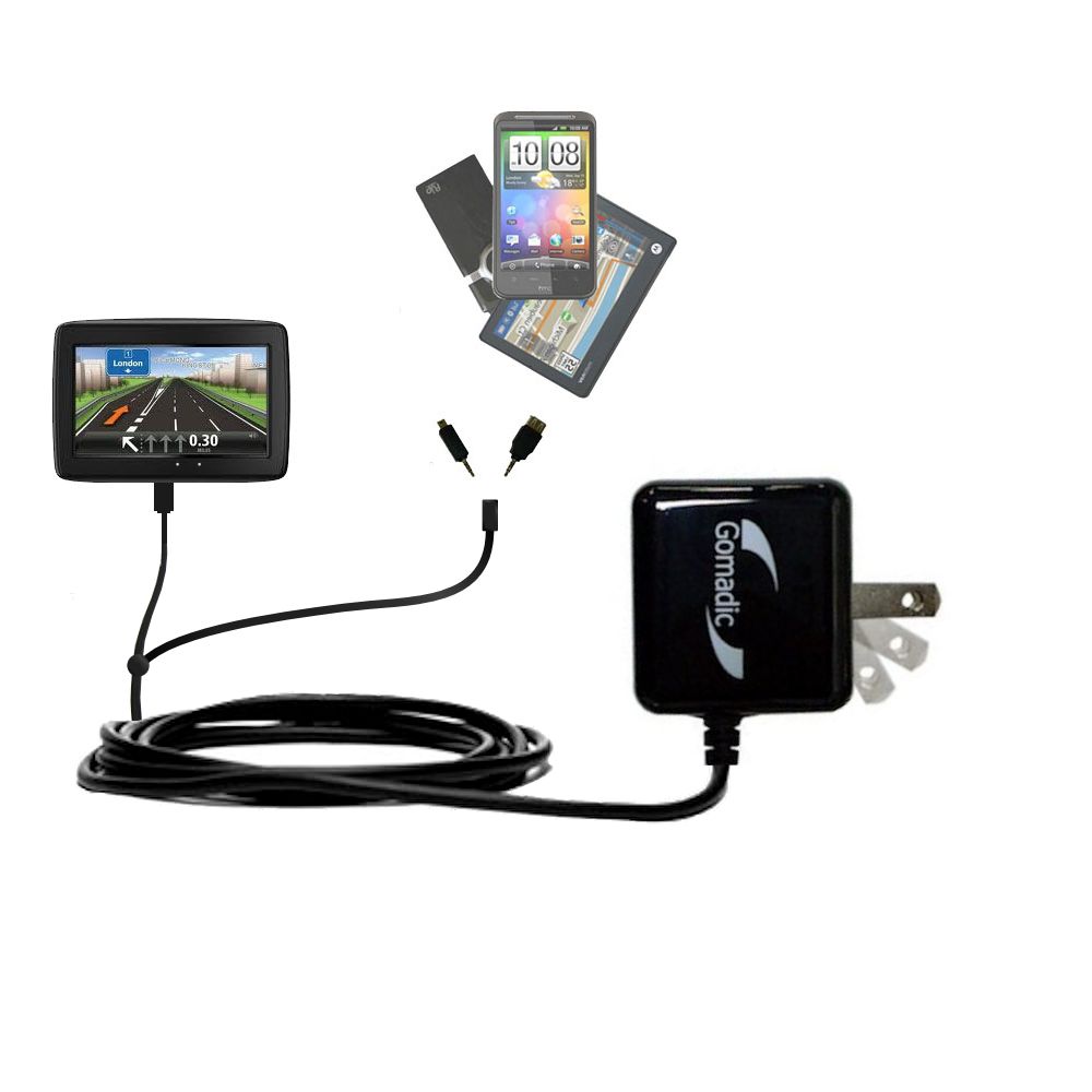 Double Wall Home Charger with tips including compatible with the TomTom Start Europe